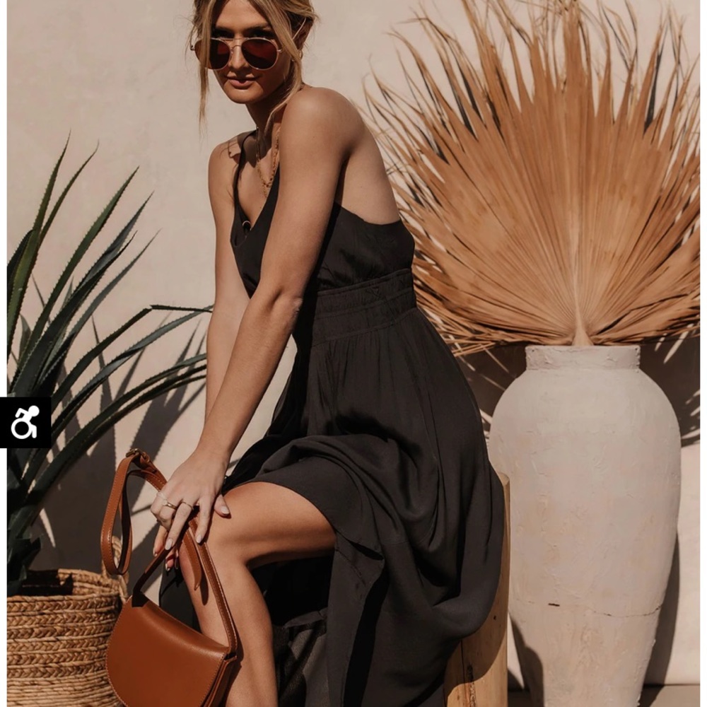 Jenicia midi dress in DARK OLIVE